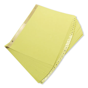 Universal® Deluxe Preprinted Plastic Coated Tab Dividers With Black Printing, 25-tab, A To Z, 11 X 8.5, Buff, 1 Set freeshipping - TVN Wholesale